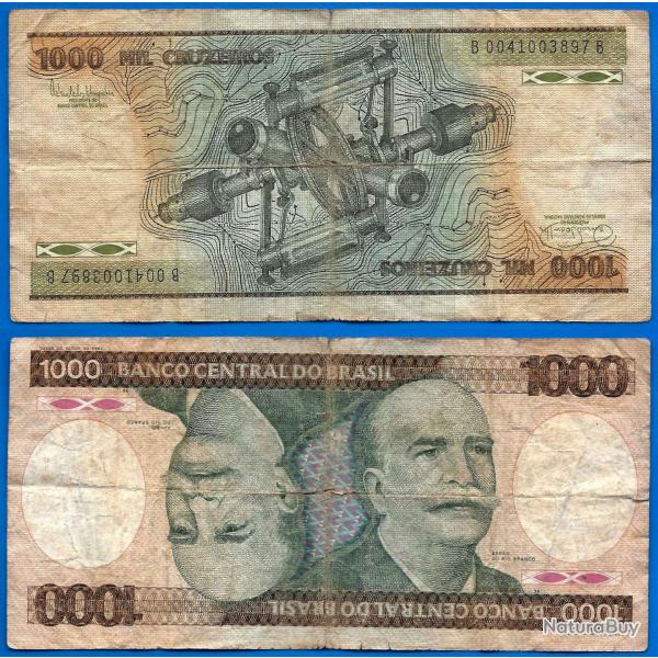 Bresil 1000 Cruzeiros 1985 Serie B Billet Brasil Brazil Amerique