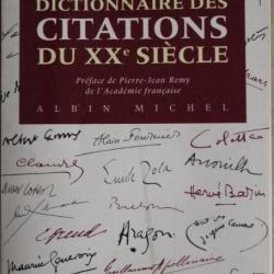 Dictionnaire des citations du XXe siècle de Jérome Duhamel