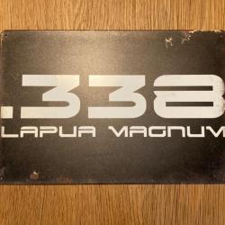 Plaque émaillée 338 Lapua Magnum