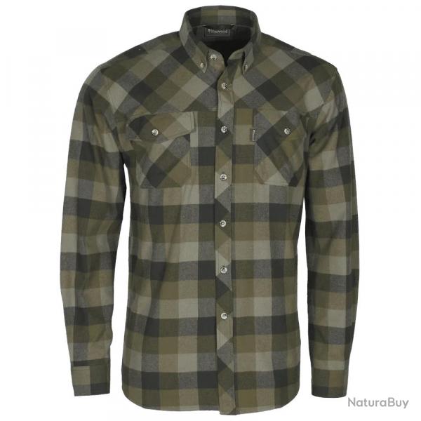 Chemise Randonne Lumbo Olive Marron Pinewood