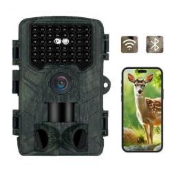 Caméra de chasse 48MP 2.7K  - Vision Nocturne - Étanche IP66 WIFI et Bluetooth