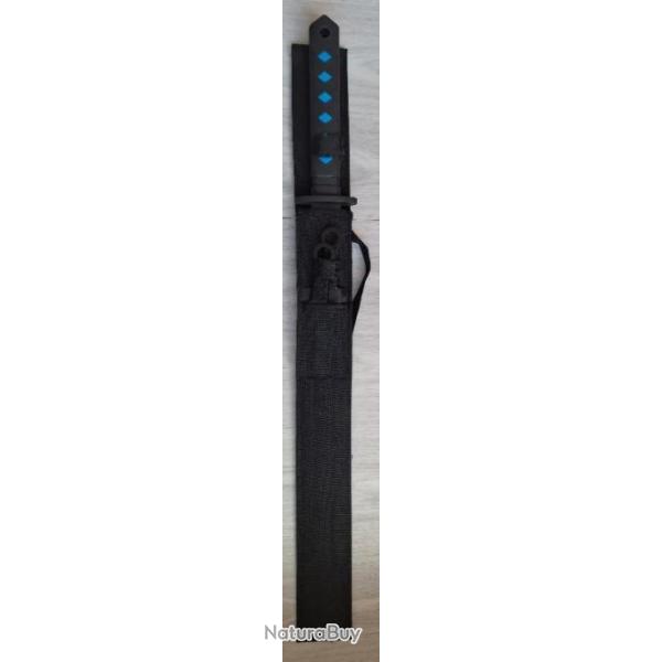 Epe ninja & couteaux  lancer noir/bleu