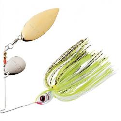 Spinnerbait Booyah Tandem Counter Strike 14g 14g Gold Scale / Chartreuse White