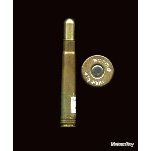 .375 H&H Magnum - marquage :  norma .375 H&H - balle laiton monobloc pointe arrondie