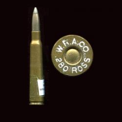 .280 ROSS - RARE - marquage : W.R.A.Co. .280 ROSS - balle nickel en deux parties