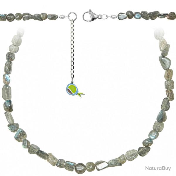 Collier en labradorite - Perles roules 5  8 mm - 70 cm