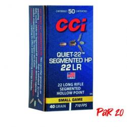 Balles CCI Segmented HP Quiet - Cal. 22 LR - 22LR / Par 10 / 40