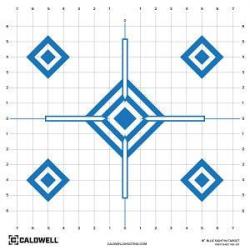 Cibles papier Caldwell Sight In Blue 16" - Pack de 10
