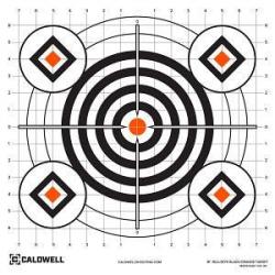 Cibles papier Caldwell Bullseye 16" - Pack de 10