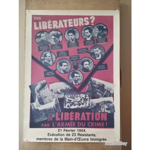 L Affiche Rouge Manouchian Affiches Et Posters Militaires