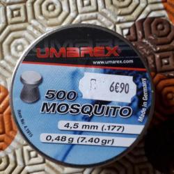 500 plombs plats UMAREX Mosquito 4.5 mm