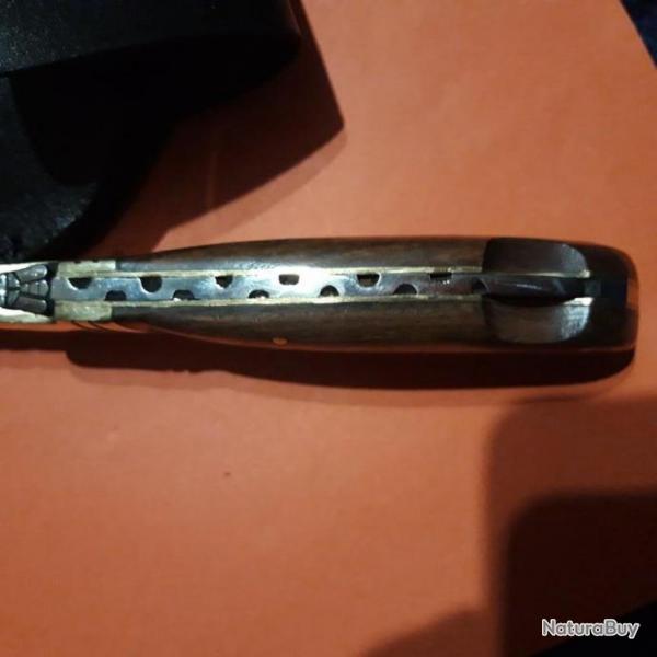 Couteau 18 cm - palissandre avec tui longueur lame 18 cm