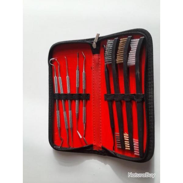 Kit de nettoyage tout calibre avec brosse et crochet avec pochette