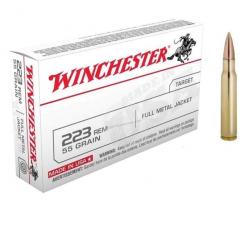 CARTOUCHES WINCHESTER 223REM FMJ 55GR X20