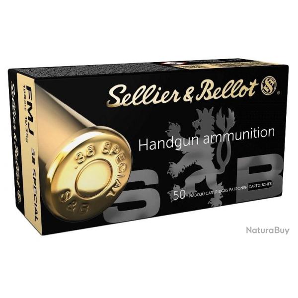 CARTOUCHES SELLIER & BELLOT 38 SPECIAL FMJ 10.25G+