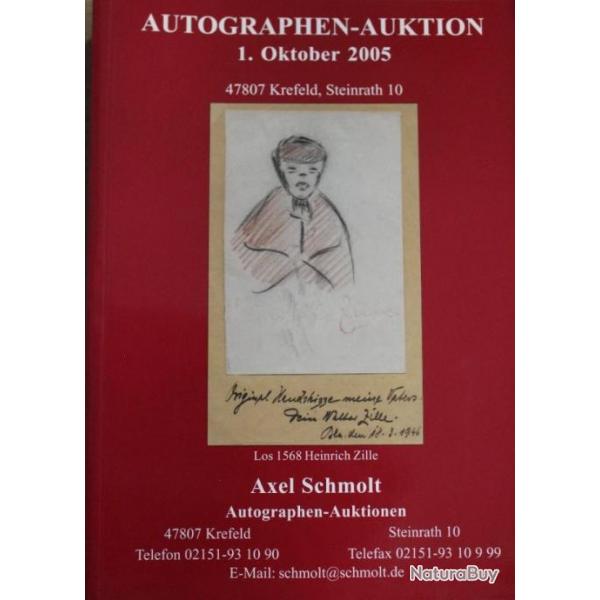 Album Autographen Auktionn 1 oktober 2005