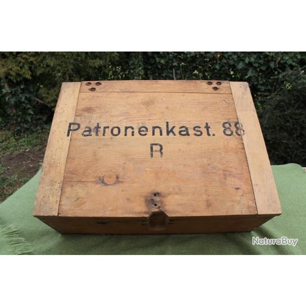 caisse  munition en bois Allemande WW2 date 1943