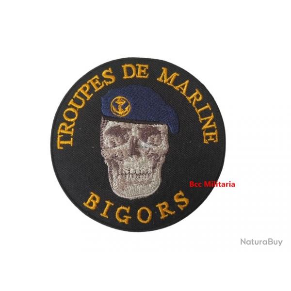 Patch Troupes de Marine Bigors ( 90 mm ) A coudre ou  thermocoller N