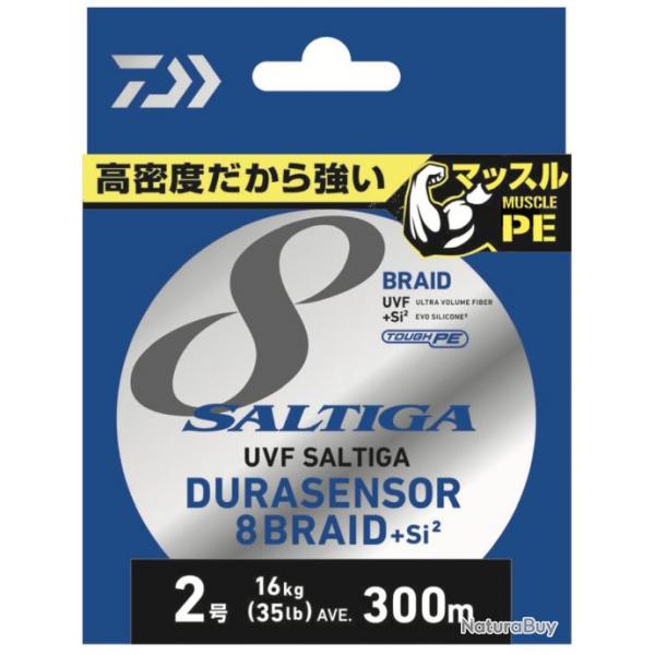 Tresse Daiwa Saltiga 8 Braid Dura Multicolore 300m 16kg 300m 0,23mm Multicolore