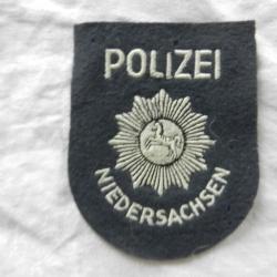 ancien insigne badge tissu - Police allemande Polizei - land de Niedersachsen