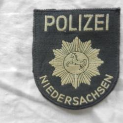 ancien insigne badge tissu - Police allemande Polizei Niedersachsen