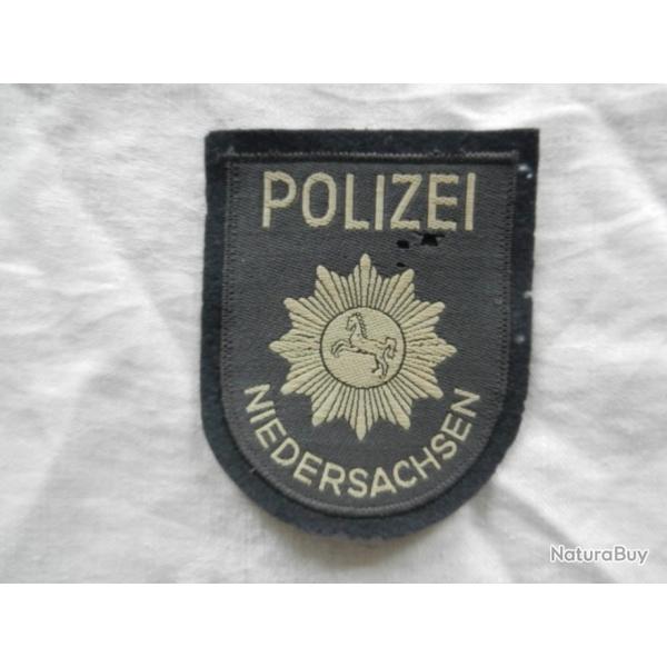 ancien insigne badge tissu - Police allemande Niedersachsen