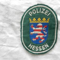 ancien insigne badge tissu - Police allemande  Polizei Hessen