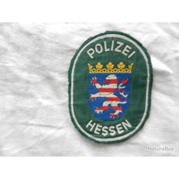 ancien insigne badge tissu - Police allemande  Polizei Hessen