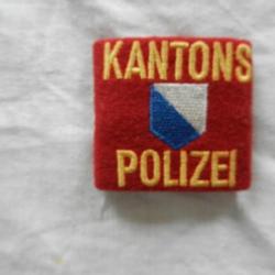 ancien insigne patte d'épaule badge tissu - Police cantonale Zürich