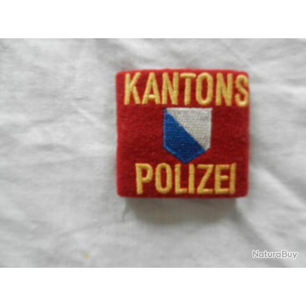 ancien insigne patte d'paule badge tissu - Police cantonale Zrich