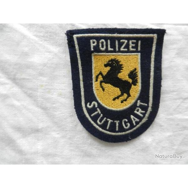 ancien insigne badge tissu - Police allemande Polizei Stuttgart