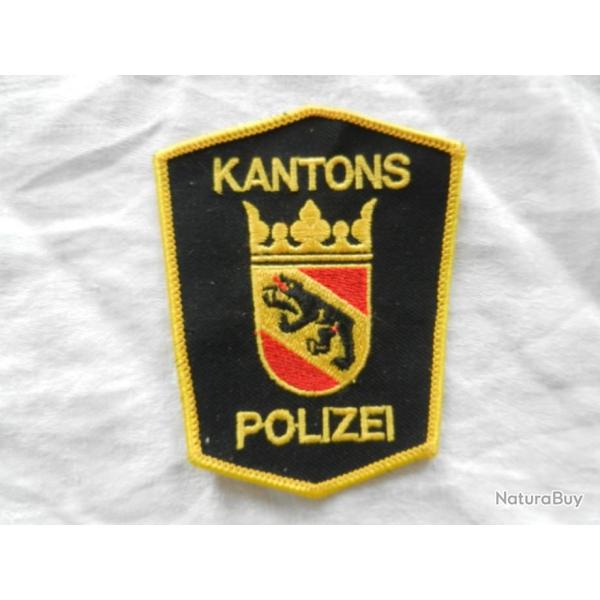 ancien insigne badge tissu de Police suisse - canton de Bern