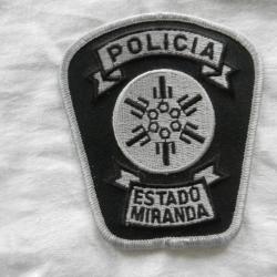 ancien insigne badge tissu de Police Venezuela - Etat de Miranda