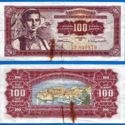 Yougoslavie 100 Dinars 1955 Billet Dinara  Europe