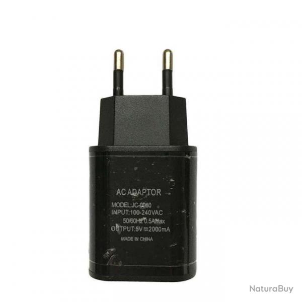 Adaptateur secteur prise USB 2 Amp