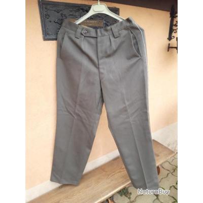 Pantalon Léger Coton/métal Blanc VASSALLI Taille 44 FR - Bas Large, Fermeture éclair