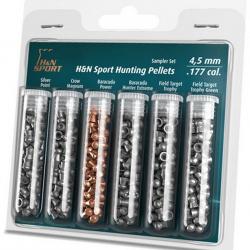 Blister 6 variétés Plombs H&N Sport Hunting - Cal. 4.5