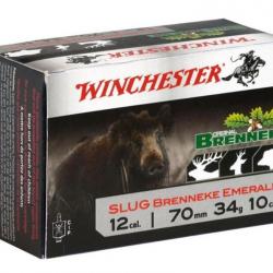 Winchester Slug Brenneke Emerald Cal.12/70 (34g) / 10 cartouches