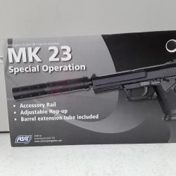 10265 PISTOLET AIRSOFT ASG MK 23 SPECIAL OPERATION CAL 6MM 0,7JOULES + SILENCIEUX NEUF