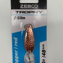 Leurre de pêche zebco trophy z-slim 10g copper red