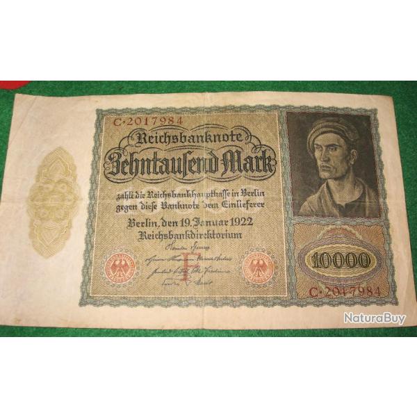 ALLEMAGNE  billet de 10000 mark 1923
