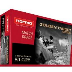 Munitions NORMA cal.6.5 creedmoor golden target hpbt 130gr 8.4g par 20
