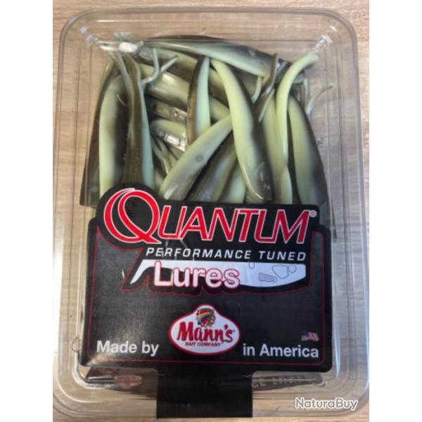 Lot de 50 leurres de pche Quantum Q-Fish 13 cm Olive Green