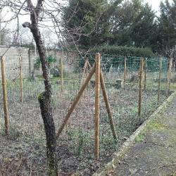 clôture pour jardin (animaux) 7 m x 4 m (8 poteaux)