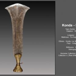 Magnifique épée Konda Kundu afrique