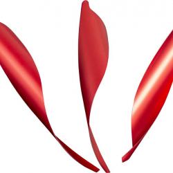 XS-WINGS - Plumes 100 mm Low Profile DROITIER (RH) METALLIC RED