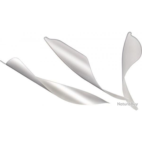 XS-WINGS - Plumes 100 mm Low Profile DROITIER (RH) METALLIC SILVER