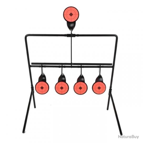 Cible mtallique 5 objectifs pour carabine  plombs