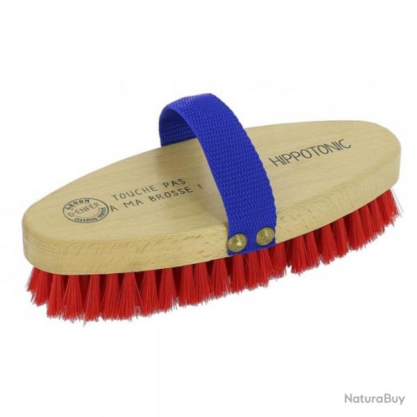 Brosse douce personnalise Hippo-Tonic Rouge Touche pas  ma brosse !
