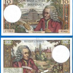 France 10 Francs 1973 6 Decembre Billet Voltaire Franc
